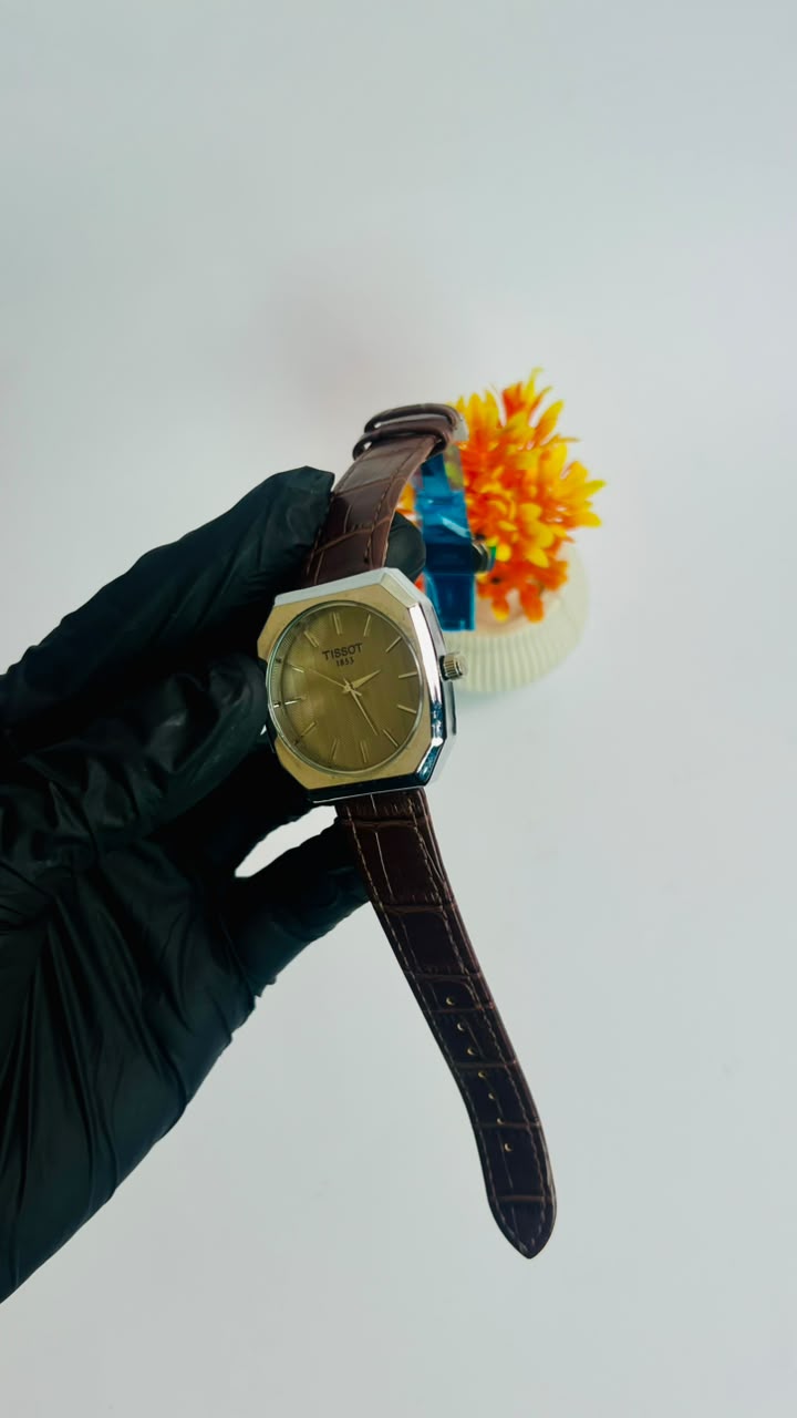 Tissot PRX Silver Dial Brown Leather Edition