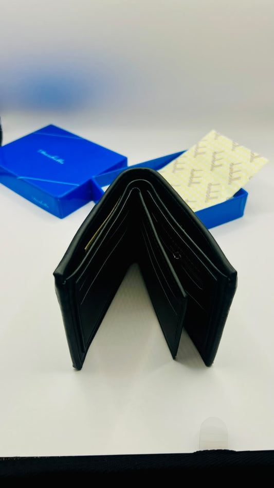 MEN`S BLACK SHORT WALLET
