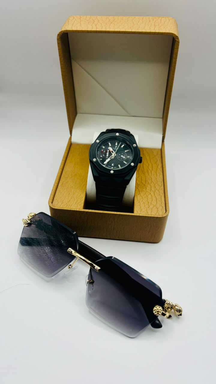 HUBLOT BING BAND WATCH + MEN SUNGLASSES