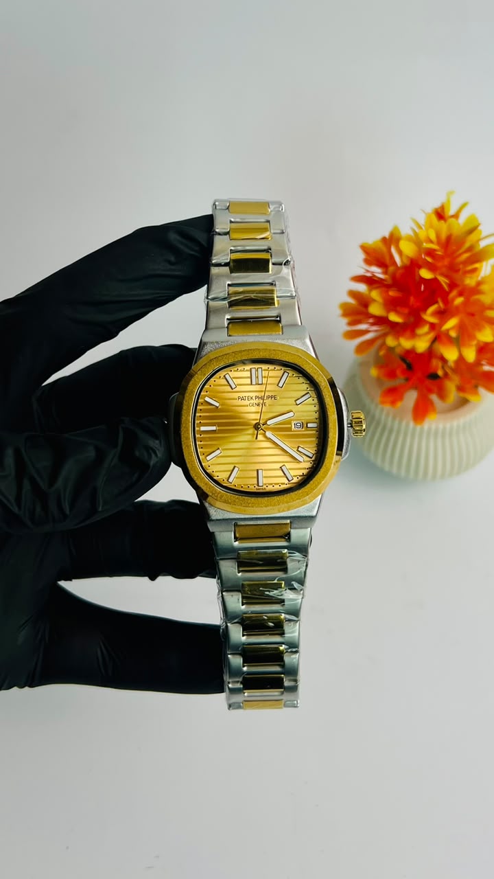 Patek Philippe Nautilus Gold Dial Two-Tone Edition