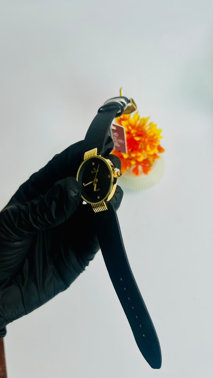 Rado Jubilé Black Dial Gold & Leather Edition