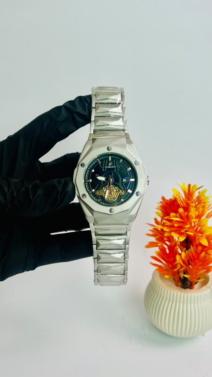 Hublot Classic Fusion Tourbillon Silver Steel Edition