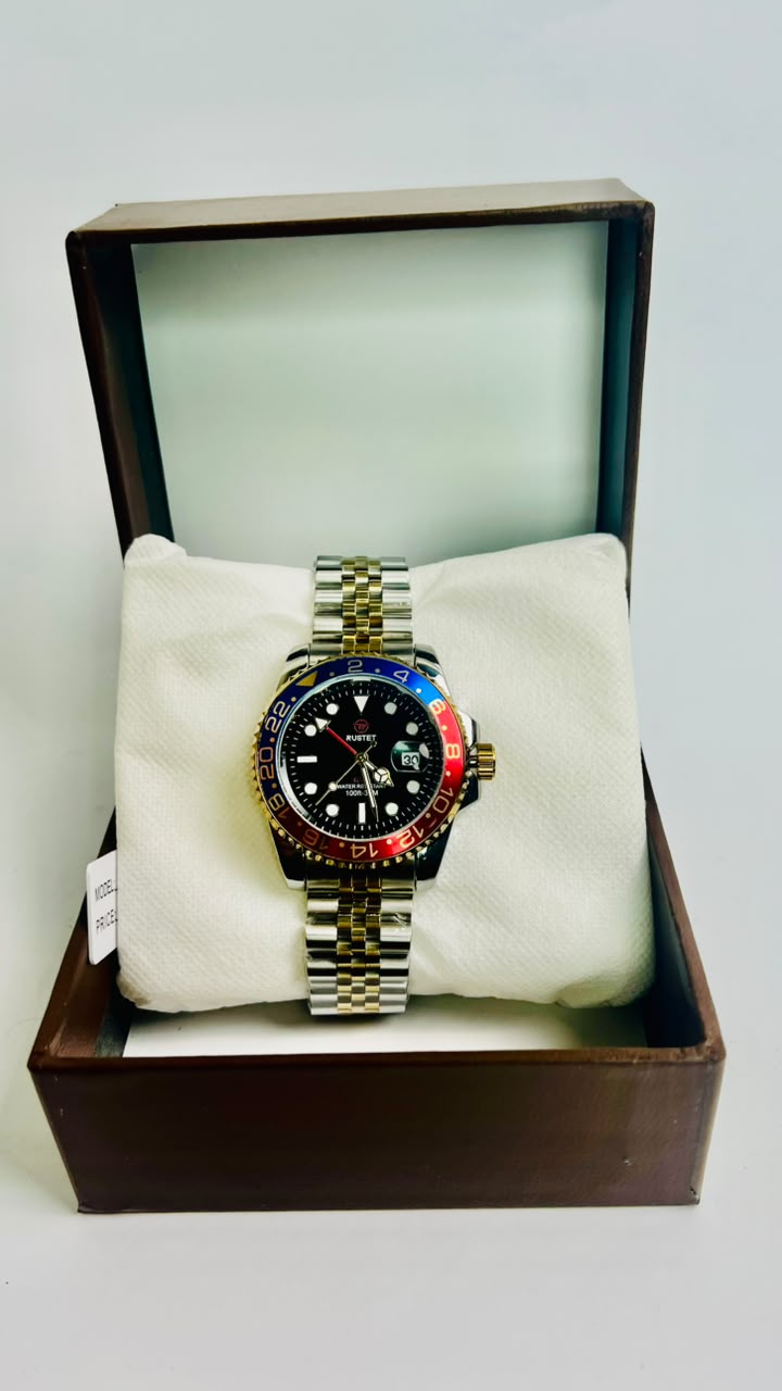 Rolex Datejust Red Dial Silver Steel Edition