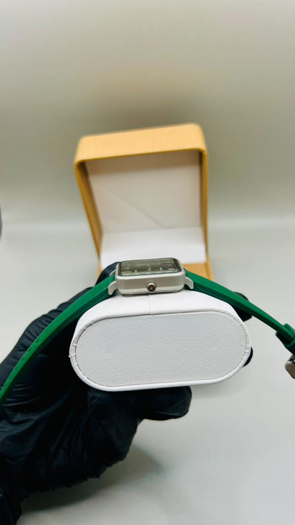 women premium green watch