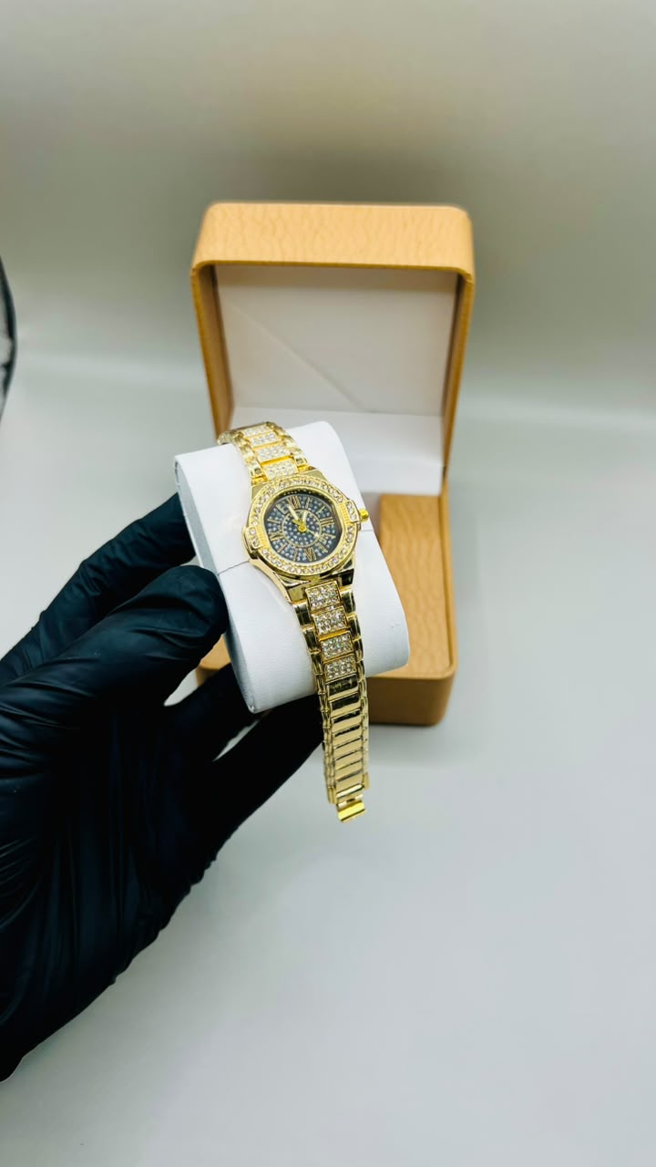 Gold Link Bracelet Quartz Watch